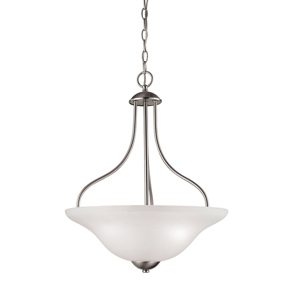 Conway 3 Light Large Pendant In Brushed Nickel