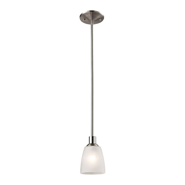 Jackson 1 Light Mini Pendant In Brushed Nickel