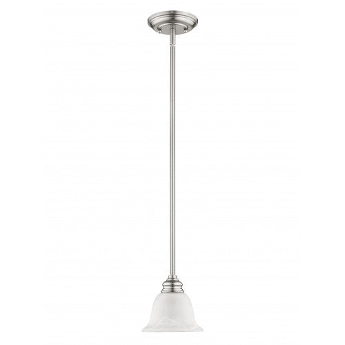 Livex Lighting Essex 1 Light Brushed Nickel Mini Pendant