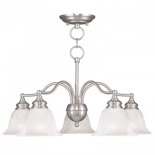 Livex Lighting Essex 5 Light BN Chandelier/Ceiling Mount