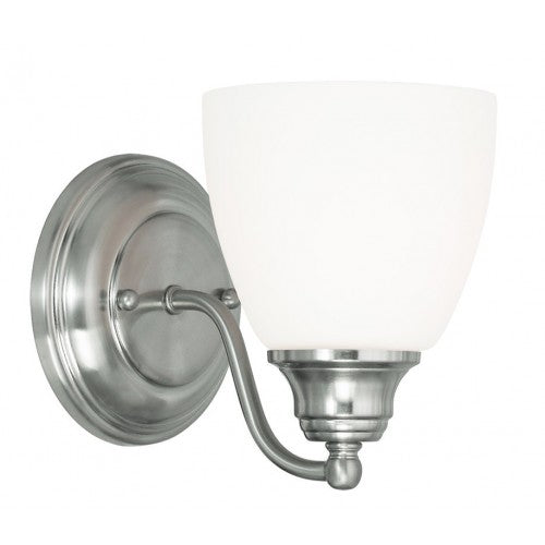 Livex Lighting Somerville 1 Light Brushed Nickel Wall Sconce