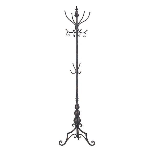 Coat Rack In Distressed Black