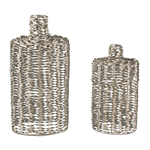 Metal Work Vases - Set of 2
