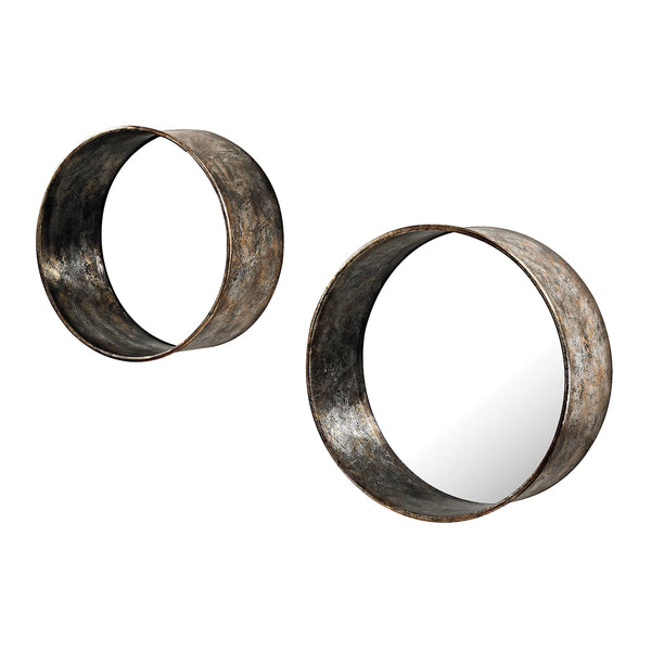 Oil Drum Mirrors - Set of 2