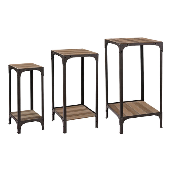 Set Of Plant Stands With Bottom Shelf