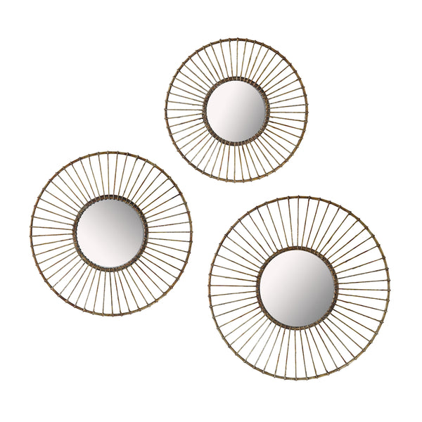 Wirework Wall Mirror - Set of 3