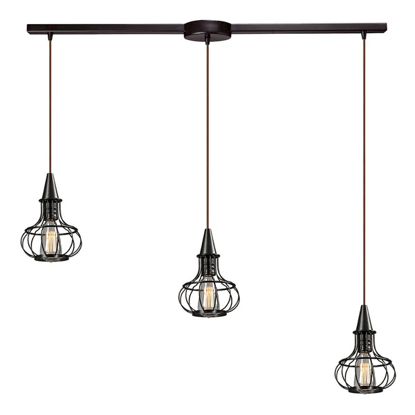 Yardley 3 Light Pendant In Oil Rubbed Bronze