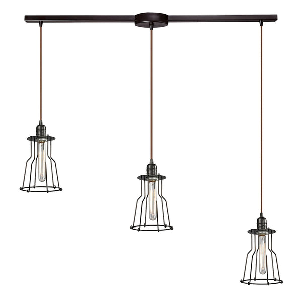 Yardley 3 Light Pendant In Oil Rubbed Bronze