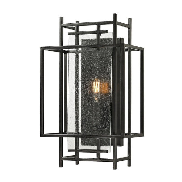 Intersections 1 Light Wall Sconce In Oil Rubbed Bronze