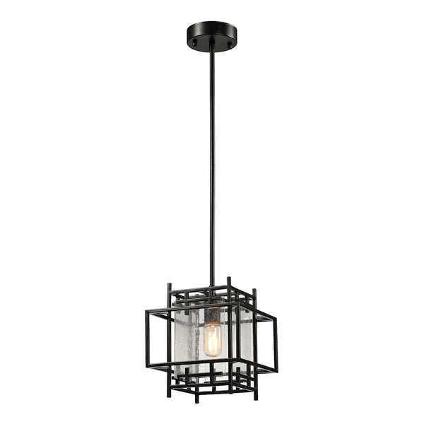 Intersections 1 Light Pendant In Oil Rubbed Bronze