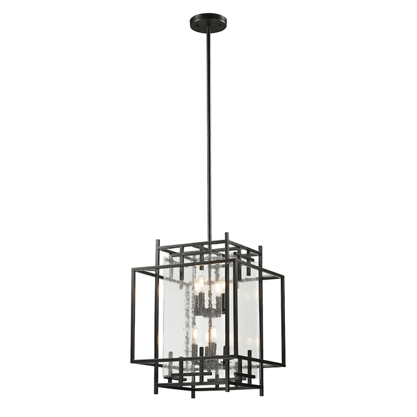 Intersections 8 Light Pendant In Oil Rubbed Bronze