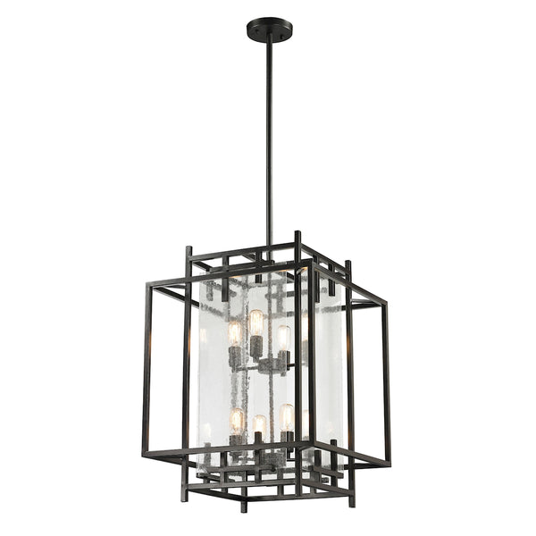 Intersections 8 Light Pendant In Oil Rubbed Bronze