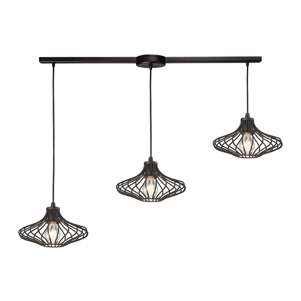 Yardley 3 Light Pendant In Oil Rubbed Bronze