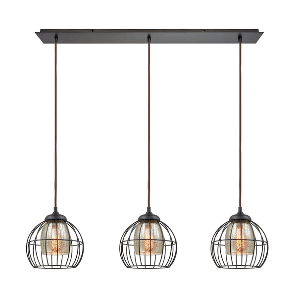 Yardley 3 Light Pendant In Oil Rubbed Bronze