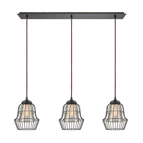 Yardley 3 Light Pendant In Oil Rubbed Bronze