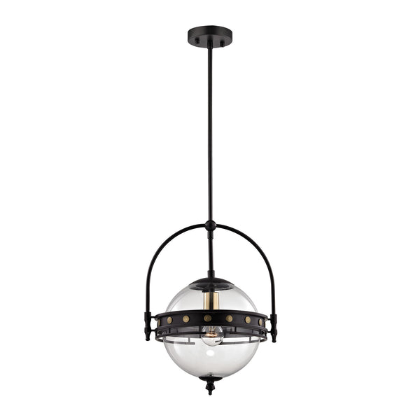 Encompass 1 Light Pendant In Oil Rubbed Bronze And Clear Glass