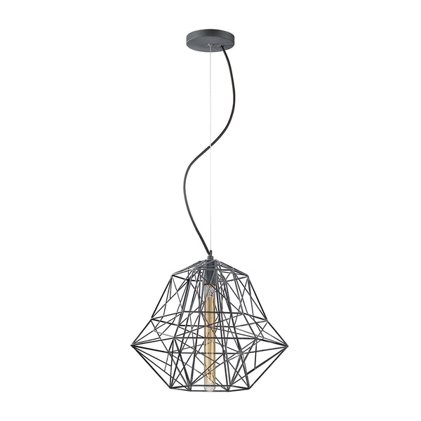 Geoweb 1 Light Pendant In Urban Concrete