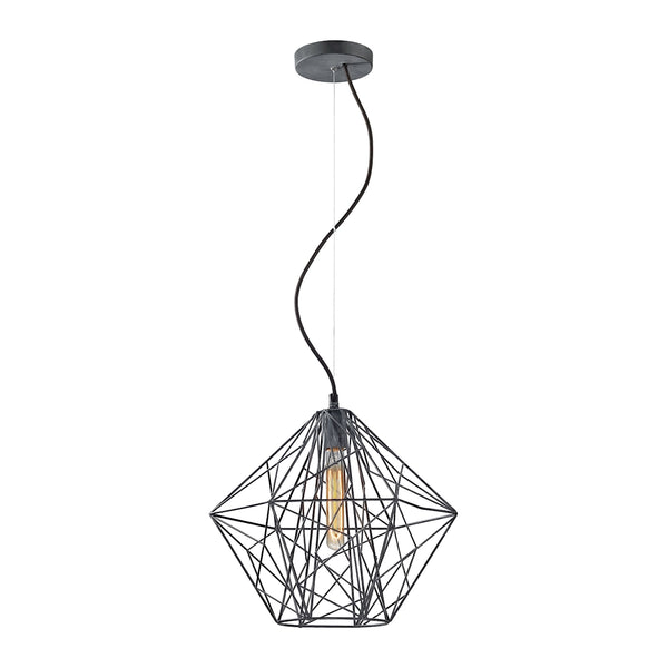 Geoweb 1 Light Pendant In Urban Concrete