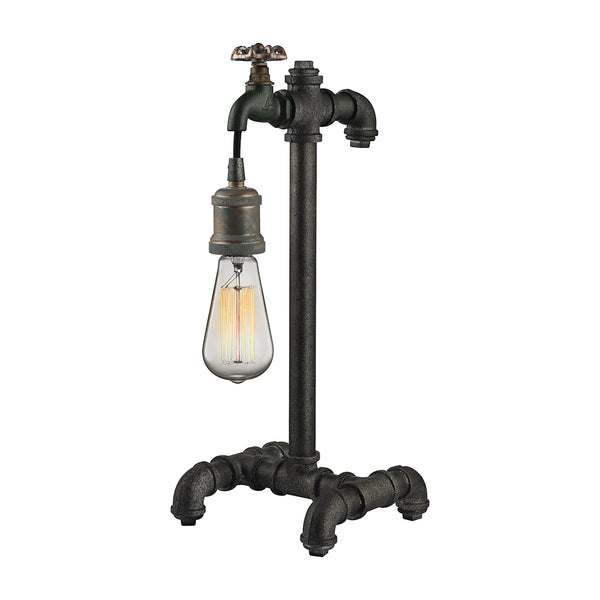 Jonas 1 Light Table Lamp In Weathered Multitone