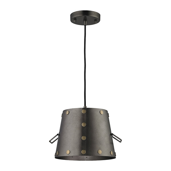 Ephrata 1 Light Pendant In Weathered Iron