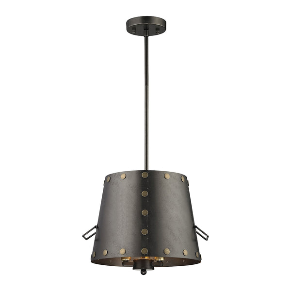 Ephrata 3 Light Pendant In Weathered Iron