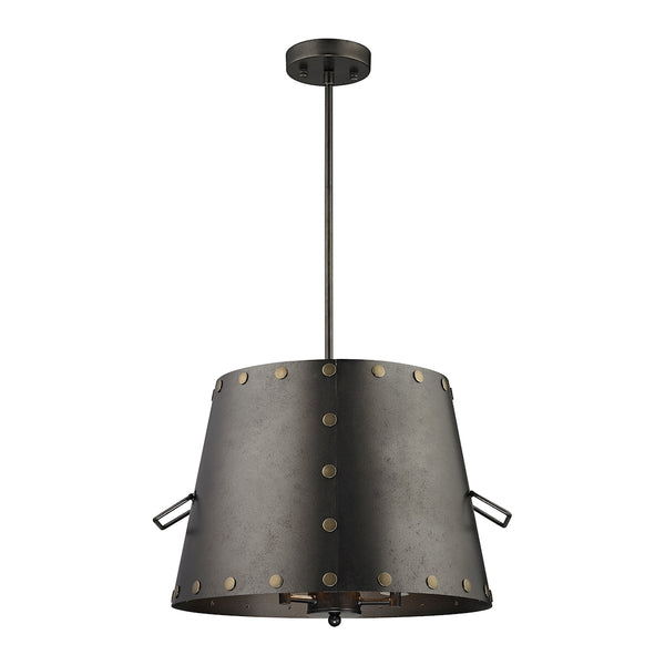 Ephrata 3 Light Pendant In Weathered Iron