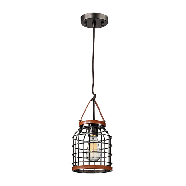 Purcell 1 Light Pendant In Weathered Iron