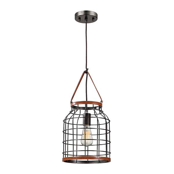 Purcell 1 Light Pendant In Weathered Iron