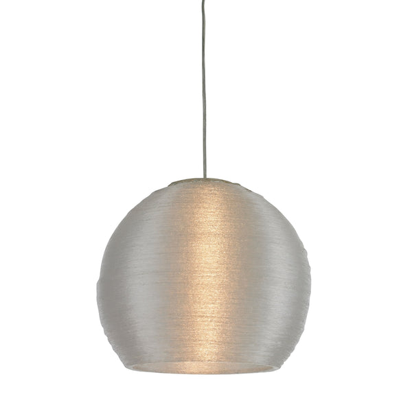 Telford-12" Silver Spun Acrylic Pendant