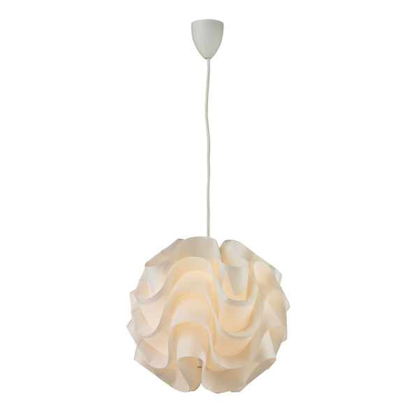 Balvorie-Contemporary Wave Pendant In White