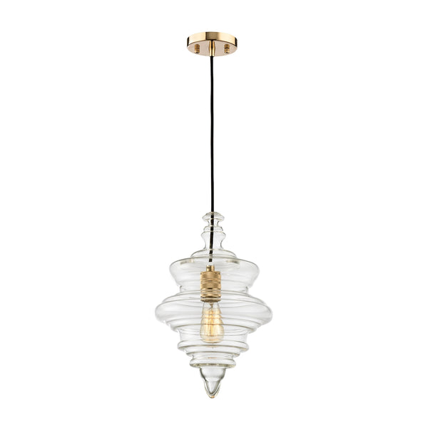 Feelix 1 Light Pendant In Polished Gold