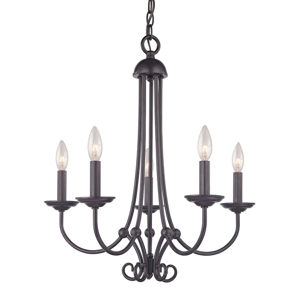 Williamsport 5 Light Chandelier In Oil Rubbed Bronze