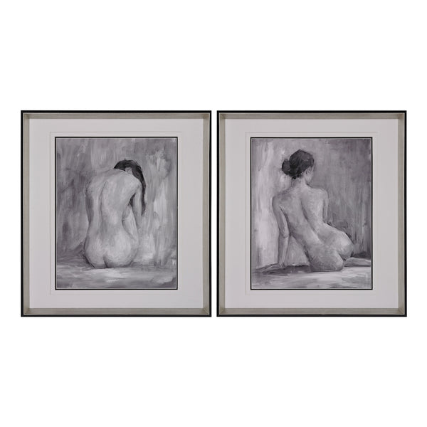 Figure In Black And White - Fine Art Prints Under Glass