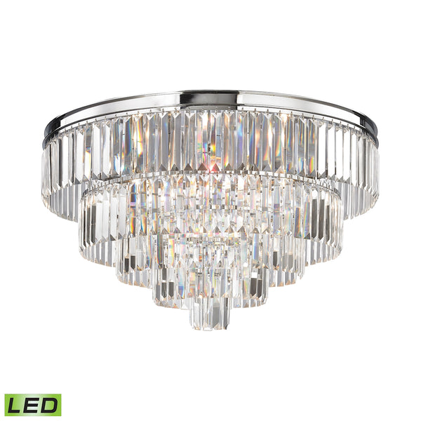 Palacial 6 Light LED Chandelier In Polished Chrome