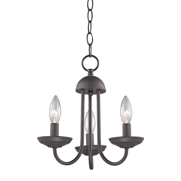 Williamsport 3 Light Mini Chandelier In Oil Rubbed Bronze