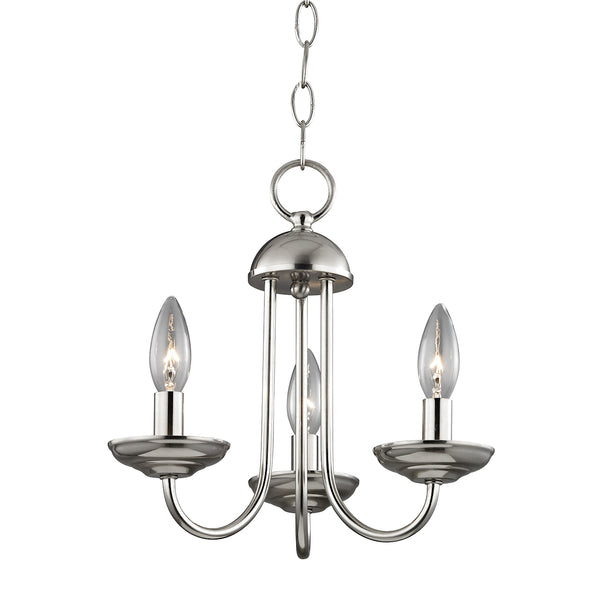 Williamsport 3 Light Mini Chandelier In Brushed Nickel