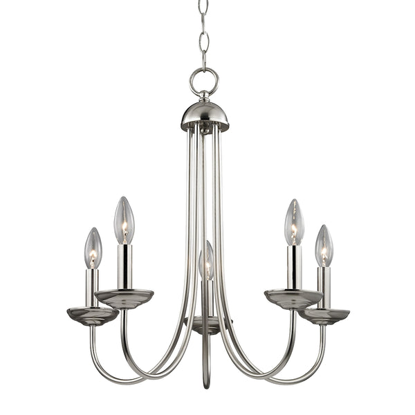 Williamsport 5 Light Chandelier In Brushed Nickel