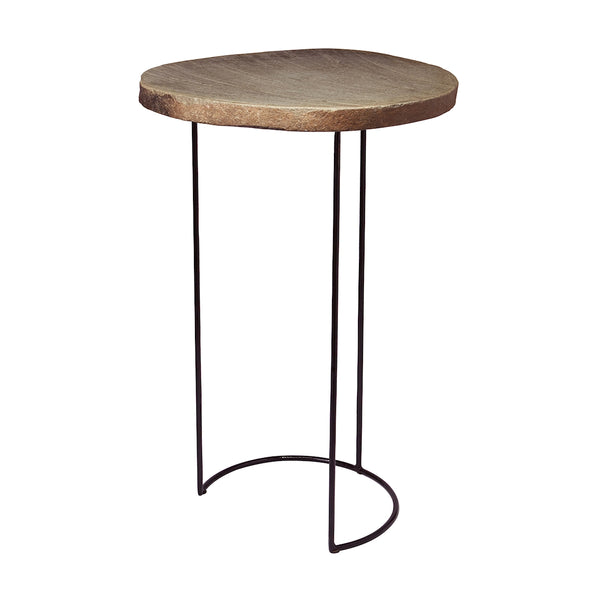 Stone Slab And Wire Frame Table