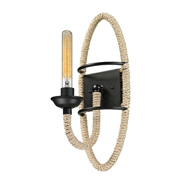 Pearce 1 Light Wall Sconce In Matte Black