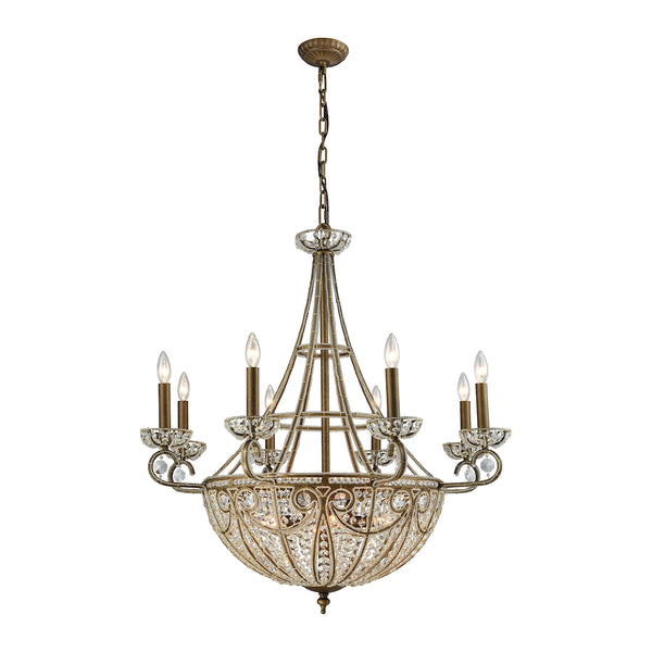 Elizabethan 14 Light Chandelier In Dark Bronze