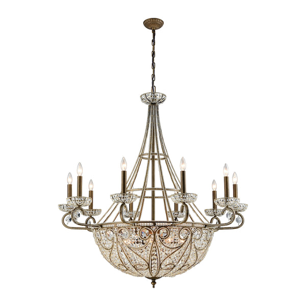 Elizabethan 18 Light Chandelier In Dark Bronze