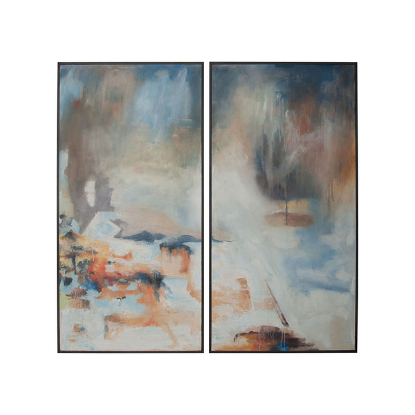 Coastal Abstracts - Handpainted Art On Canvas