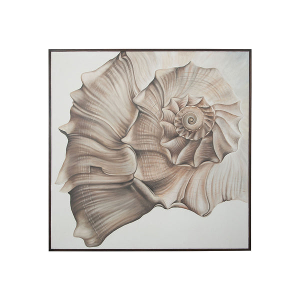 Shell Botanical - Handpainted Art On Canvas