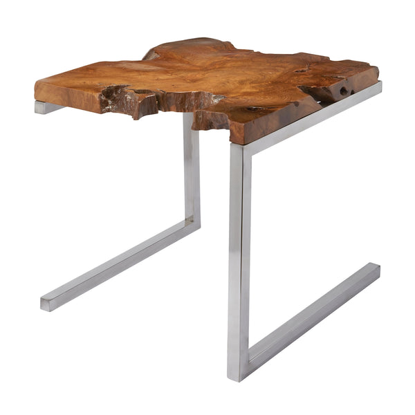 Teak Table With Angular Base