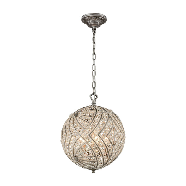 Renaissance 5 Light Chandelier In Weathered Zinc