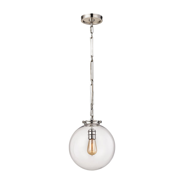 Gramercy 1 Light Pendant In Polished Nickel