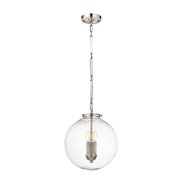Gramercy 1 Light Pendant In Polished Nickel