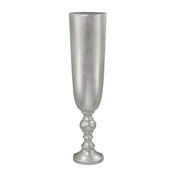 Narrow Urn Silver Leaf Planter