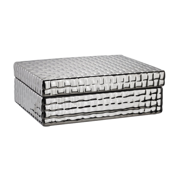 Textured Ceramic Jewelry Box