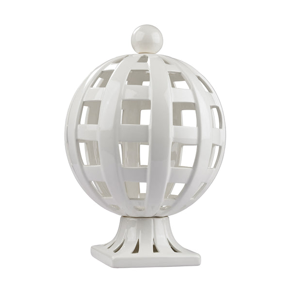 Ceramic Basket Weave Trophy